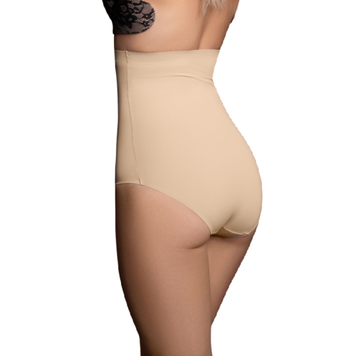 BYE-BRA – CINTO SEM EMENDA ESTILO PANTIES BEIGE TAMANHO XL