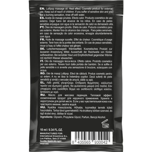 COQUETTE CHIC DESIRE – ?LEO DE MASSAGEM BEIJVEL DE BOLSO COM EFEITO DE CALOR PIRULITO 10 ML