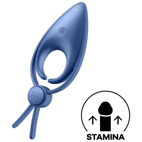 SATISFYER – VIBRADOR SNIPER RING AZUL
