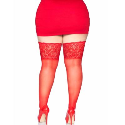 LEG AVENUE – STAY UPS SHEER THIGH UP PLUS SIZE