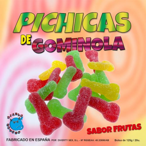 DIABLO GOLOSO – PICHITAS DE GUMMINOL DE FRUTA COM A?CAR
