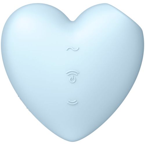 SATISFYER – CUTIE HEART ESTIMULADOR DE PULSO E VIBRADOR DE AR AZUL