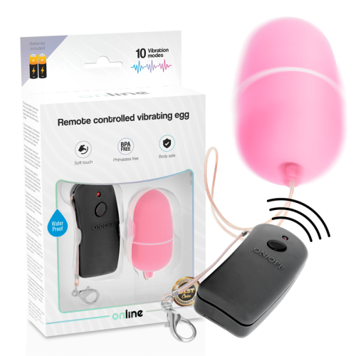 ONLINE – OVO VIBRANTE COM CONTROLE REMOTO ROSA