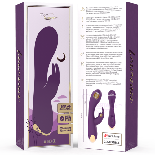 TREASURE – LAURENCE RABBIT VIBRATOR WATCHME WIRELESS TECHNOLOGY COMPATÍVEL