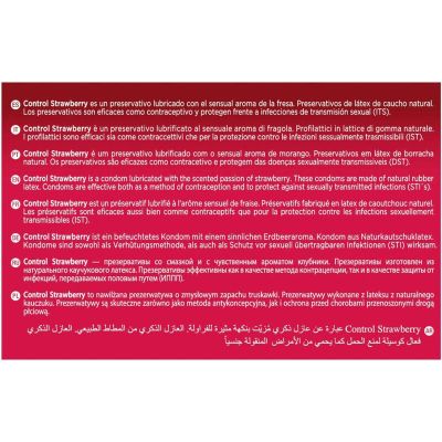 CONTROL – PRESERVATIVOS ADAPTA MORANGO 144 UNIDADES