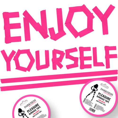 DARKNESS – FITA BONDAGE ROSA NÃO PEGAJOSA 15 M