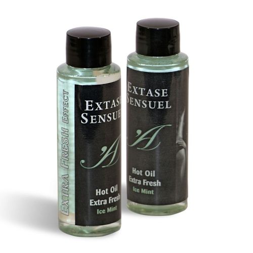 EXTASE SENSUAL – ÓLEO DE MASSAGEM COM EFEITO GELO EXTRA FRESCO 100 ML