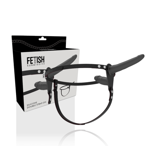 FETISH SUBMISSIVE HARNESS – DUPLA PENETRAO PRETO