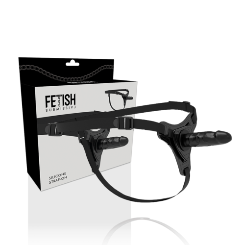 FETISH SUBMISSIVE HARNESS – SILICONE PRETO REALISTA 15 CM