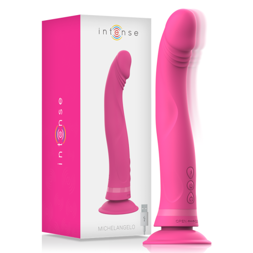 INTENSE – MICHELANGELO ROSA VIBRADOR DE SILICONE DILDO