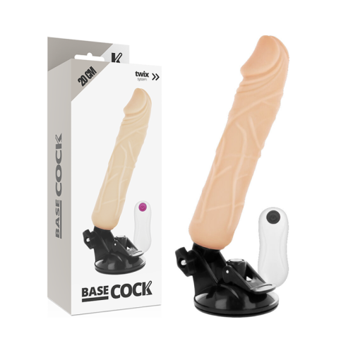 BASECOCK – VIBRADOR DE CONTROLE REMOTO NATURAL REALISTA 20 CM -O- 4 CM