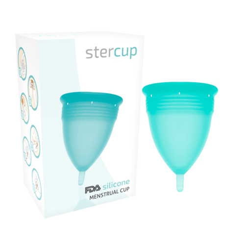 STERCUP – COPO MENSTRUAL DE SILICONE FDA AQUAMARINE – TAMANHO S