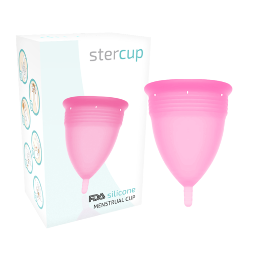 STERCUP – COPO MENSTRUAL DE SILICONE FDA ROSA – TAMANHO L