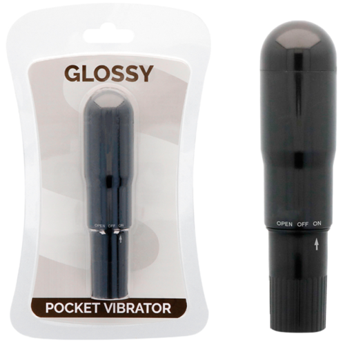 GLOSSY – VIBRADOR DE BOLSO PRETO