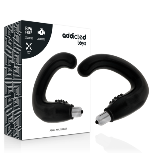 ADDICTED TOYS – MASSAGEIRO ANAL PRETO