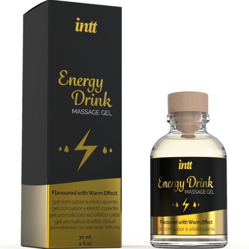 INTT MASSAGE & ORAL SEX – GEL DE MASSAGEM COM ENERGIA AROMATIZADA BEBIDA E EFEITO AQUECENTE