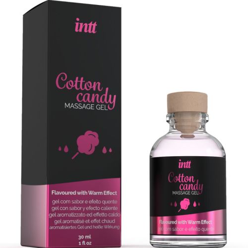 INTT MASSAGE & ORAL SEX – GEL DE MASSAGEM COM SABOR ALGODÃO DOCE E EFEITO AQUECENTE