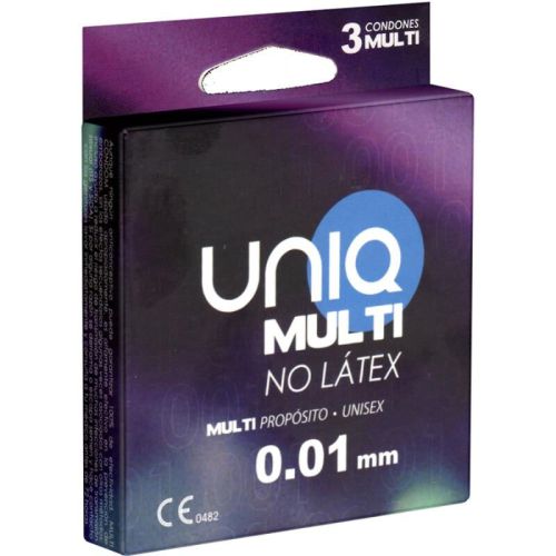 UNIQ – MULTI L?TEX SEM CONDOM?NIOS 3 UNIDADES