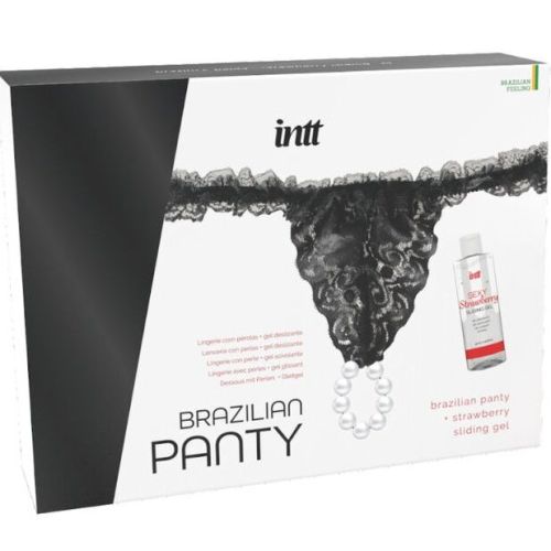 INTT RELEASES – CAL?A PRETA BRASILEIRA COM P?ROLAS E GEL LUBRIFICANTE 50 ML