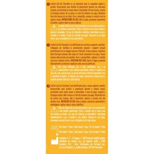 CONTROL – GEL LUBRIFICANTE LUB CHOCOLATE 75 ML