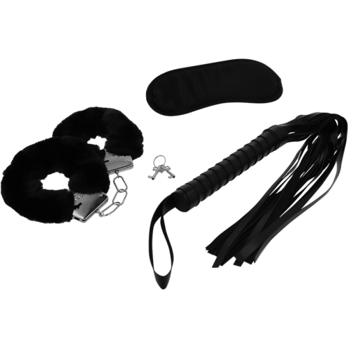 INTENSE – FETISH PLAYSET ER?TICO 1 COM ALGEMAS, MSCARA CEGA E FLOGGER