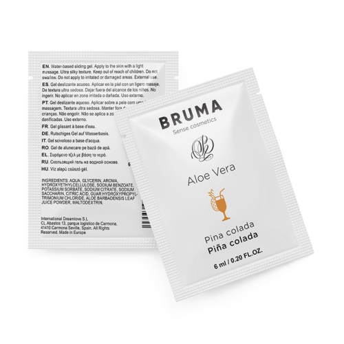 BRUMA – GEL DESLIZANTE DE ALOE VERA SABOR PINA COLADA 6 ML