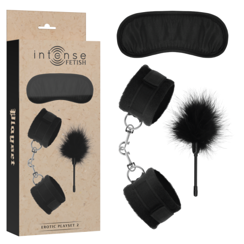 INTENSE – FETISH PLAYSET ER?TICO 2 COM ALGEMAS, MSCARA CEGA E C?CEGAS