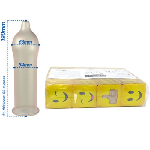 PASANTE – SACO DE PRESERVATIVOS SMILEY 144 UNIDADES