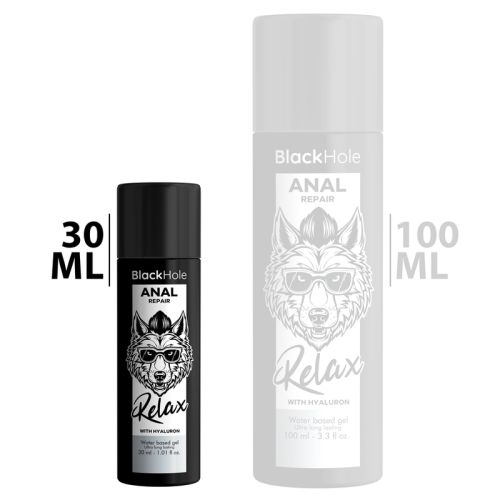 BLACK HOLE – REPARO ANAL RELAXANTE ? BASE DE ?GUA COM HIALURON 30 ML