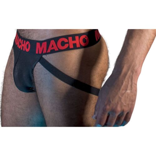 MACHO – MX26X2 JOCK PRETO/VERMELHO XL