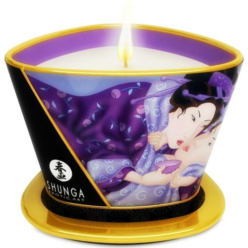 SHUNGA – MINI CARESS BY CANDELIGHT VELA DE MASSAGEM DE FRUTAS EXÓTICAS 170 ML