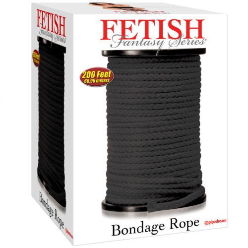 FETISH FANTASY SERIES – CORDA BONDAGE PRETA 60,96 METROS