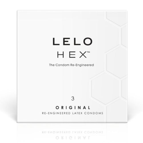 LELO – CAIXA DE PRESERVATIVO HEX 3 UNIDADES
