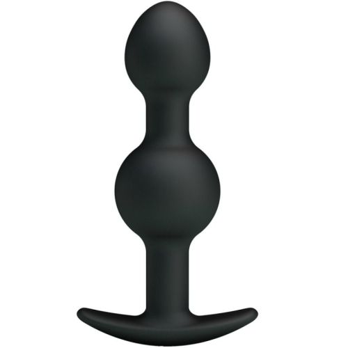 PRETTY LOVE – BOLAS ANAIS DE SILICONE DE ESTIMULAO ESPECIAL 10.3 CM PRETO