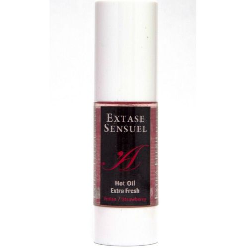 EXTASE SENSUAL – ?LEO DE MASSAGEM COM EFEITO MORANGO EXTRA FRESCO 30 ML