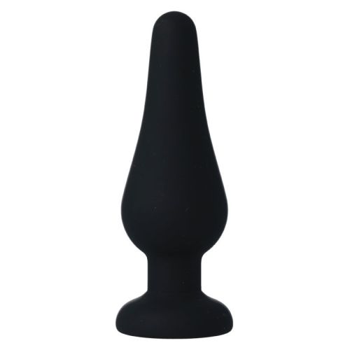INTENSE – PLUG ANAL PIPO M SILICONE PRETO 11 CM