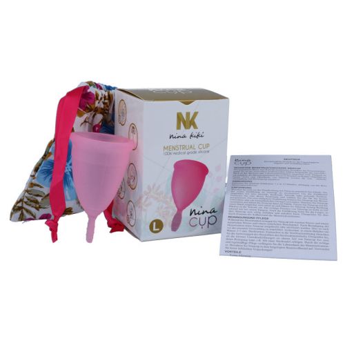 NINA KIK? – COPO MENSTRUAL ROSA – TAMANHO L