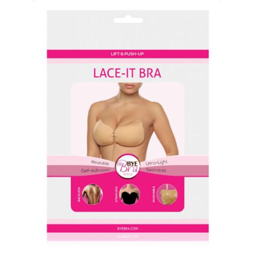BYE-BRA – LACE-IT APRIMORAMENTO PUSH-UP PRETO COPO C
