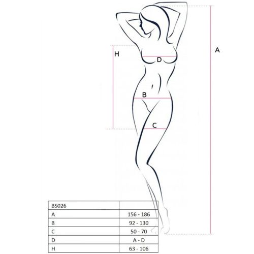 PASSION – MULHER BS026 BODYSTOCKING VESTIDO BRANCO ESTILO TAMANHO ÚNICO