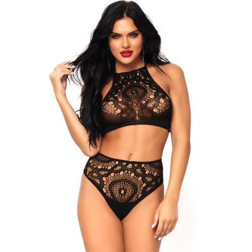 LEG AVENUE – CONJUNTO 2 PEAS TOP E CALAS S/M