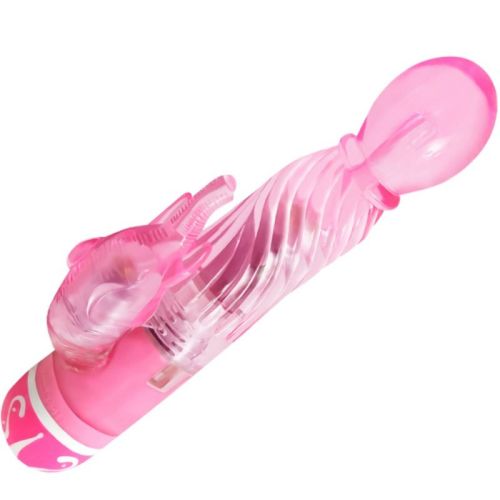 BAILE – VIBRADOR MULTIVELOCIDADE COM ESTIMULADOR ROSA