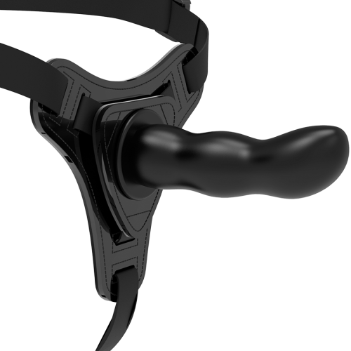 FETISH SUBMISSIVE HARNESS – SILICONE PRETO PONTO G 16 CM
