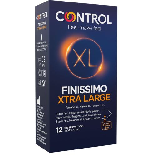 CONTROL – PRESERVATIVOS FINISSIMO XL 12 UNIDADES