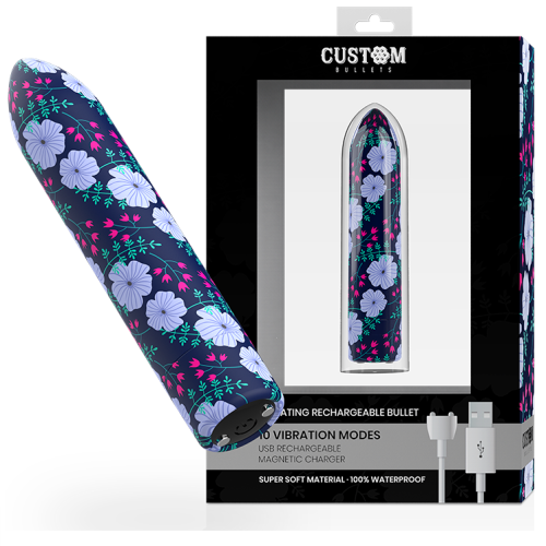 CUSTOM BULLETS – PERSONALIZADAS BALAS RECARREGÁVEIS PRIMAVERA 10 INTENSIDADES