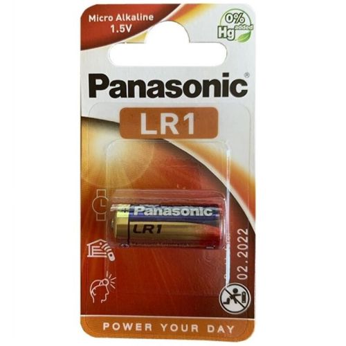 PANASONIC – BATERIA ALCALINA LR1 1.5V BLISTER 1 UNIDADE