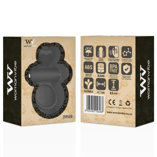 WOMANVIBE – ANEL VIBRADOR DE SILICONE ZEUS