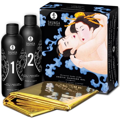 SHUNGA – GEL DE MASSAGEM ER?TICA ORIENTAL CORPO A CORPO COM FRUTAS EX?TICAS