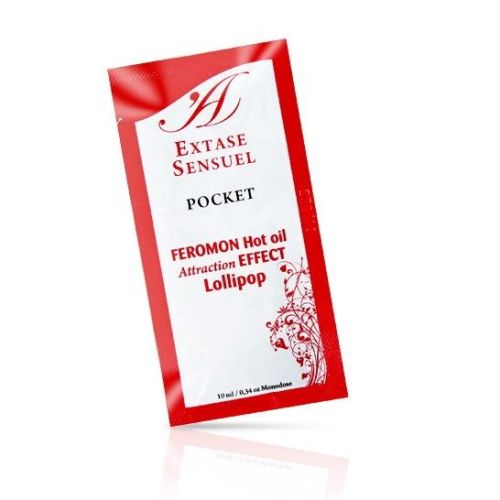 EXTASE SENSUAL – ?LEO DE MASSAGEM COM FEROMONAS DE EFEITO CALOR PIRULITO 10 ML