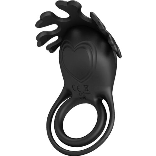 PRETTY LOVE – ANEL VIBRADOR RUBEN 7 VIBRAÕES SILICONE PRETO