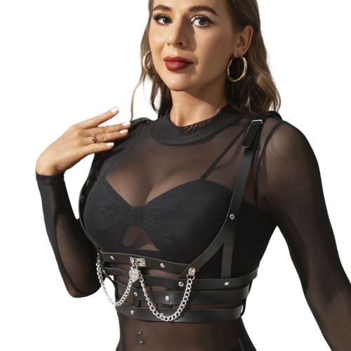 SUBBLIME – ARNÊS CORSET COM CORRENTE DETALHE TAMANHO ÚNICO